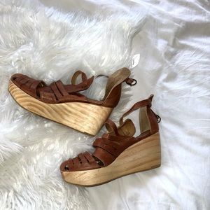 Coclico leather platforms, Size 8